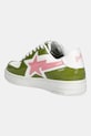 Obuwie A Bathing Ape sneakersy skórzane BAPE STA ICON #2 001FWL302306L zielony