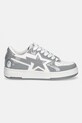 A Bathing Ape sneakersy skórzane BAPE STA ICON #1 001FWL802305L szary AW25