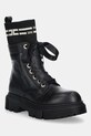 Elisabetta Franchi botki dziecięce tekstylny czarny F4A5.E0422.30.34