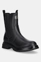 Detské čižmy Tommy Hilfiger imitácia kože čierna T3A5.34016