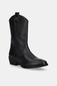 Detské kožené kovbojské topánky Tommy Hilfiger T3A6.34040 čierna