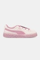 Djevojčice Dječje tenisice od brušene kože Puma Suede XL HK&FR 2 AC 403394 roza