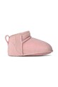 UGG buty zimowe zamszowe niemowlęce CLASSIC ULTRA MINI DAZZLE ocieplane różowy 1174111I.G