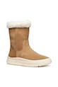 Geox buty zimowe nubukowe dziecięce LAQUINNY na zamek brązowy J56NFB.00022.28.35