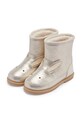 Dziewczynka Donsje buty zimowe skórzane dziecięce Xelly Boots Bunny 2031701.29.33 srebrny