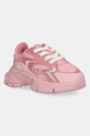 Lacoste sneakers pentru copii textil roz 48SUI0010