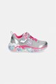 Skechers ETERNAL HEART LIGHTS - TON OF sneakersy dziecięce 302697N srebrny SS26