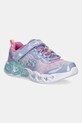 Skechers sneakers pentru copii INFINITE HEART LIGHTS - HEART textil violet 303261L