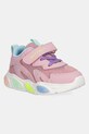 Garvalin sneakersy dziecięce imitacja skóry licowej różowy 251808.G