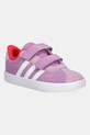 adidas gyerek sportcipő VL COURT 3.0 velúr bőr lila JP7879