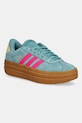 Detské semišové tenisky adidas VL COURT BOLD usňová koža tyrkysová JQ4482