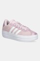 adidas gyerek sportcipő VL COURT BOLD velúr bőr rózsaszín JS3478