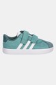 adidas sneakersy zamszowe dziecięce VL COURT 3.0 JP7877 turkusowy AW25