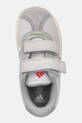 Otroške superge iz semiša adidas VL COURT 3.0 siva JP7878