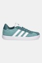 adidas sneakersy zamszowe dziecięce VL COURT 3.0 JS3490 turkusowy AW25