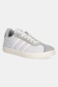 Dětské semišové tenisky adidas VL COURT 3.0 imitace kůže šedá JS3491