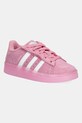 adidas Originals sneakersy zamszowe dziecięce CAMPUS 00s LED LIGHTS imitacja skóry licowej różowy JS1283