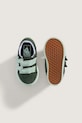 Vans sneakers de piele întoarsă pentru copii Old Skool V Bolt Strap verde VN000D1BEMU1