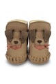 Chłopiec Donsje buty skórzane niemowlęce Junus Booties Western Dog 1041803 brązowy