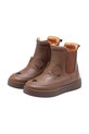 Donsje buty zimowe skórzane dziecięce Thuru Classic Boots Bear nieocieplane brązowy 2023802.29.33