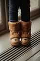 Donsje buty zimowe dziecięce Wadou Boots Alpaca tekstylny brązowy 2031401.