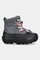 Columbia śniegowce zamszowe dziecięce YOUTH POWDERBUG ALPINE 2128881 szary AW25