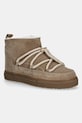 Μπότες χιονιού σουέτ για παιδιά Inuikii CLASSIC LOW χωρίς φερμουάρ μπεζ 3001.001.0021