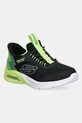 Skechers sneakers pentru copii MICROSPEC MAX - BRISK-STRIPE textil negru 403890L