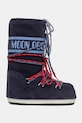 Moon Boot cizme de iarnă pentru copii din piele întoarsă MB ICON SUEDE LACES 80D1403050 bleumarin AW25