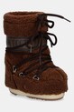 Moon Boot śniegowce dziecięce MB ICON FLEECE syntetyczny brązowy 80D1403080