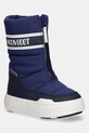 Moon Boot śniegowce dziecięce MB JR PARK ZIP HIGH WP imitacja skóry licowej granatowy 80D3440080.27.34