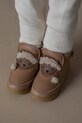 Donsje obuwie zimowe Abbus Shoes Christmas Bear tekstylny beżowy 1500105