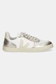 Παιδικά δερμάτινα αθλητικά παπούτσια Veja Small V-10 Laces CX0521003C.36.39 χρυσαφί AW25