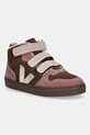 Παιδικές χειμερινές μπότες σουέτ Veja Small V-10 Mid Winter δέρμα σαμουά ροζ DF0320994C.28.35