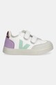 Veja sneakersy skórzane dziecięce Small V-12 XV0503793C.22.27 biały AW25