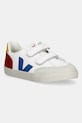 Veja scarpe da ginnastica per bambini in pelle Small V-12 pelle fiore bianco XV0520980C.28.35