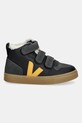 Veja sneakersy skórzane dziecięce Small V-10 Mid Winter DF0503814C.22.27 czarny AW25