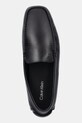 Δερμάτινα μοκασίνια Calvin Klein DRIVER LTH μαύρο HM0HM01864