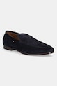 Semišové mokasíny Tommy Hilfiger TH FLEXIBLE SUEDE LOAFER casual námořnická modř FM0FM05496