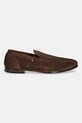 Tommy Hilfiger mokasyny zamszowe TH FLEXIBLE SUEDE LOAFER FM0FM05496 brązowy AW25