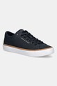 Tenisky Tommy Hilfiger TH HI VULC CORE LOW II MESH Planet friendly námořnická modř FM0FM05513