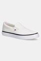 Tenisky Tommy Hilfiger TH HI VULC CORE LOW II SLIPON slip on biela FM0FM05514