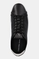 Δερμάτινα αθλητικά παπούτσια Calvin Klein Jeans LOW PROFILE CUPSOLE TMB LTH μαύρο YM0YM01331
