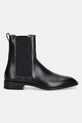 Kožené topánky chelsea Calvin Klein SLIM ESS CHELSEA LTH HM0HM01914 čierna NC25