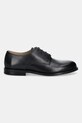 Шкіряні туфлі Calvin Klein ESS RUBBER DERBY LTH HM0HM02056 чорний AW25