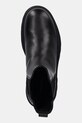 Calvin Klein ghete chelsea de piele LUGGED CHELSEA BOOT HIGH LTH negru YM0YM01334