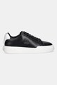 Kožne tenisice Calvin Klein CHUNKY CUPSOLE LACEUP LTH YM0YM01344 crna AW25