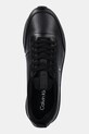 Шкіряні кросівки Calvin Klein RETRO RUNNER SOCK LACEUP LTH чорний YM0YM01362