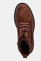 Calvin Klein buty zamszowe COMBAT ESS LACE UP ZIP BOOT SU brązowy YM0YM01371
