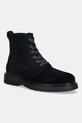 Замшевые кроссовки Calvin Klein COMBAT ESS LACE UP ZIP BOOT SU без утепления чёрный YM0YM01371